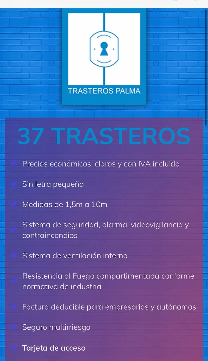 Trasteros Palma en Carrer Bartomeu Torres, 77, Llevant, 07005 Palma, Illes Balears, España - Imagen 3