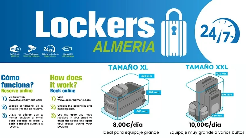 LockersAlmería. Consigna para equipajes 24/7. en C. San Francisco de Asís, 19, 04001 Almería, España - Imagen 2
